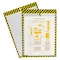 C-Line Products Safety Striped Shop Ticket Holders, Yellow/Black Stripes, 9 x 12, PK25 44101 - alternate 1